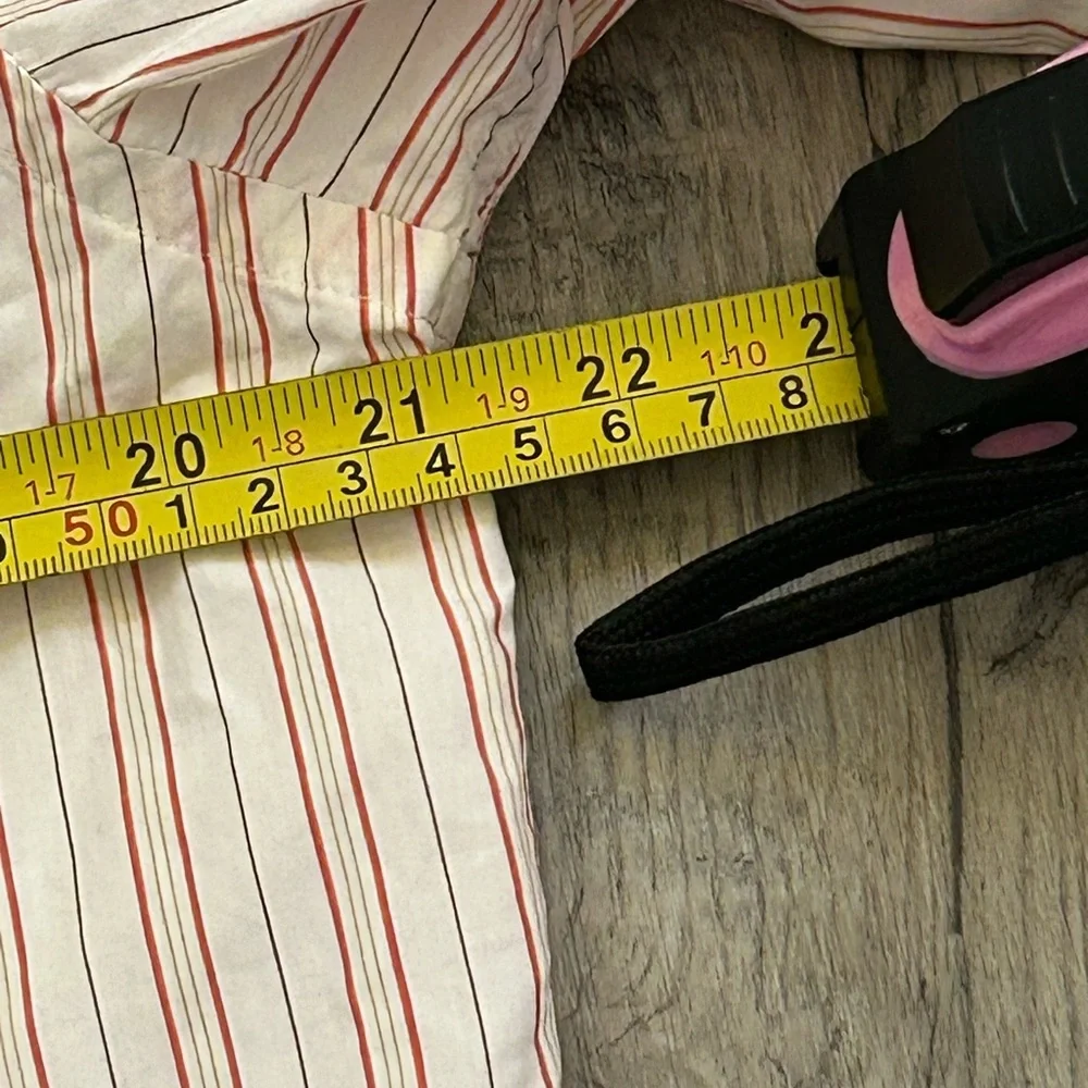 Banana Republic Men's Pink Striped‎ Button Down  Shirt Sz S (14/14.5)